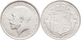 GRANDE-BRETAGNE - UNITED KINGDOM
Georges V (1910-1936). Demi-couronne (Half crown) 1916, Londres.
S.4011 - KM.818.1 ; Argent - 14,13 g - 32 mm - 12 h
...