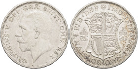 GRANDE-BRETAGNE - UNITED KINGDOM
Georges V (1910-1936). Demi-couronne (Half crown) 1927, Londres.
S.4037 - KM.835 ; Argent - 14,10 g - 32 mm - 12 h
TT...