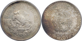 MEXIQUE - MEXICO République fédérale (depuis 1917). 5 pesos 1948, M°, Mexico. KM.465 ; Argent - 30 g - 40 mm - 6 h PCGS MS66 (39729232). Fleur de coin...
