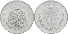 MEXIQUE - MEXICO République fédérale (depuis 1917). 1 peso 1944, M, Mexico. KM.455 ; Argent - 16,66 g - 34 mm - 6 h PCGS MS67+ (39729231). Fleur de co...