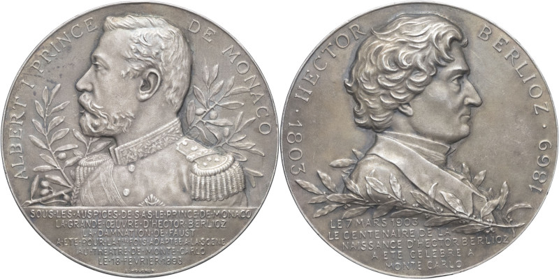 MONACO - MONACO
Albert Ier (1889-1922). Médaille, centenaire de Hector Berlioz, ...