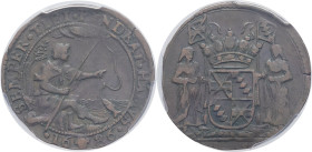 PAYS-BAS - NETHERLANDS
Provinces-Unies (République des, 1579-1795). Jeton, Guillaume van Hamme 1686.
Dugn.4519 ; Cuivre - 28,5 mm - 7 h
PCGS VF30 (366...