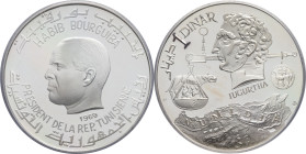 TUNISIE - TUNISIA
Habib Bourguiba (1957-1987). 1 dinar, Jugurtha, Flan bruni (PROOF) 1969, NI (Numismatique Internationale).
KM.294 ; Argent - [20,00]...
