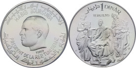 TUNISIE - TUNISIA
Habib Bourguiba (1957-1987). 1 dinar, Virgile, Flan bruni (PROOF) 1969, NI (Numismatique Internationale).
KM.295 ; Argent - [20,00] ...