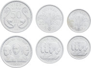 VIÊT-NAM - VIETNAM
République du sud Viêt Nam. Série de trois essais de 10 su, 20 su et 50 xu 1953, Paris.
Lec.8, 11 et 14 ; Aluminium - 1,27 g. - 2,2...