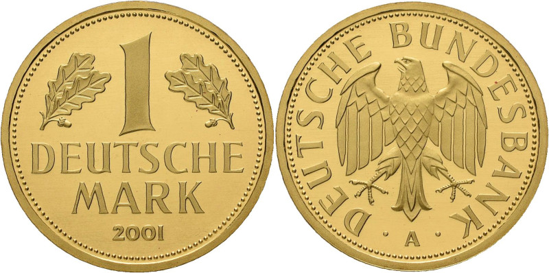 Bundesrepublik Deutschland 1948-2001: Goldmark 2001 A (Berlin), Jaeger 481, in O...