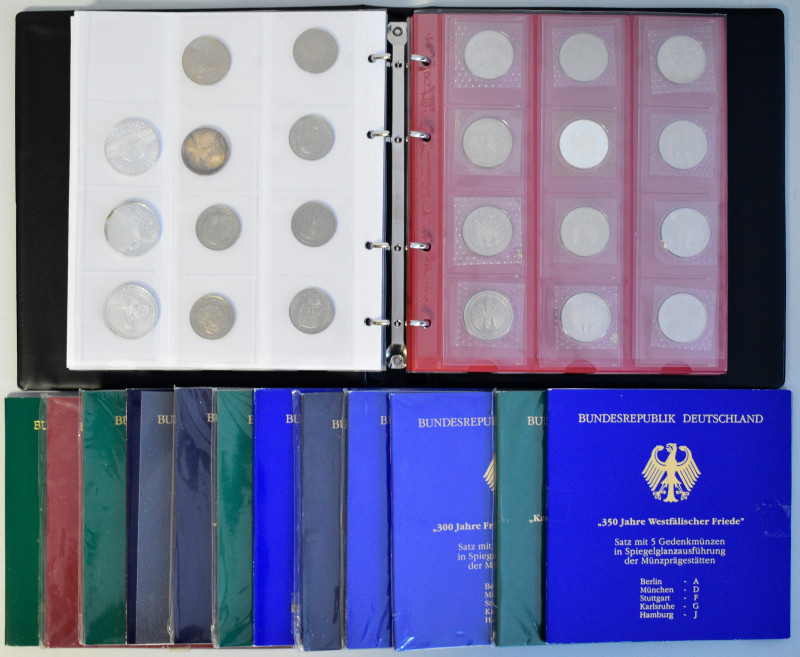 Bundesrepublik Deutschland 1948-2001: Sammlung 10 DM Gedenkmünzen ab Westfälisch...