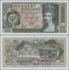 Austria: Oesterreichische Nationalbank 100 Schilling 1969 P. 145s with portrait of Angelika Kauffmann. Specimen Note Nr. 079, overprint MUSTER / SPECI...