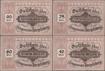 Austria: Hargelsberg, Ortsgemeinde, 25,40,60,75,90 Heller o.D., K/K 349 e, I
 [differenzbesteuert]
