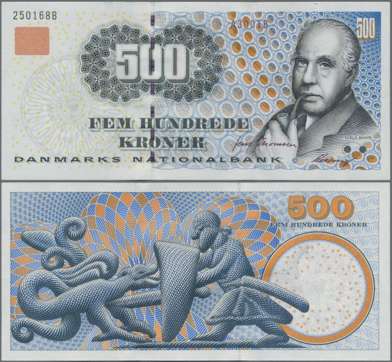 Denmark: Danmarks Nationalbank 500 Kroner 2000, P.58d(2), small bend and soft ve...