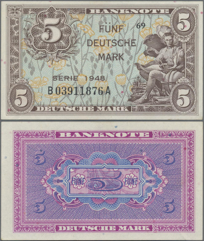 Deutschland - Bank Deutscher Länder + Bundesrepublik Deutschland: 5 DM 1948, Ser...