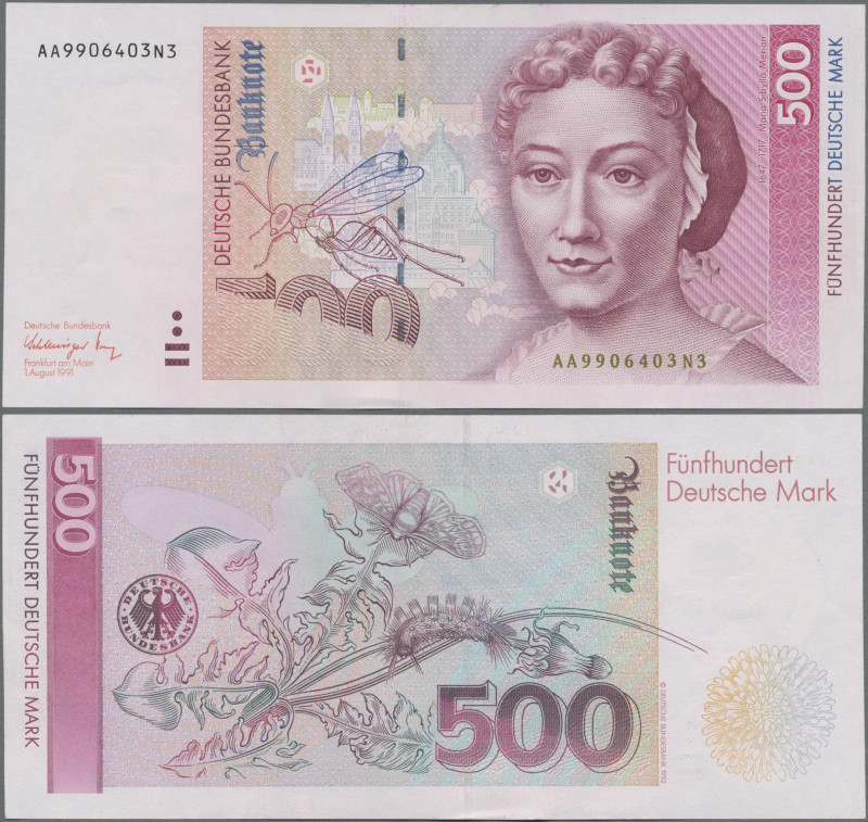Deutschland - Bank Deutscher Länder + Bundesrepublik Deutschland: 500 DM 1.8.199...