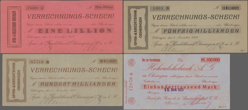 Deutschland - Notgeld - Württemberg: Öhringen, Bank für Gewerbe und Landwirtscha...