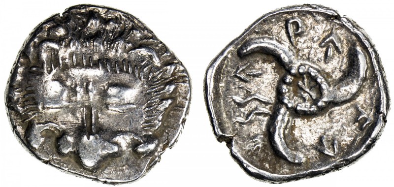 LYCIAN DYNASTS: Wekhssere II, after 400 BC, AR tetrobol (3.01g), S-5218, ruler a...