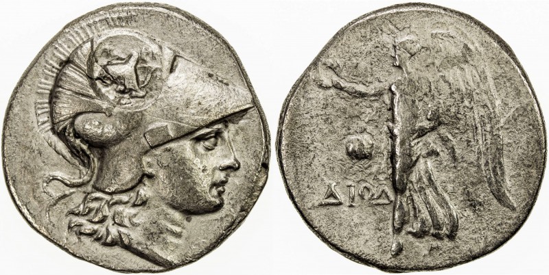 PAMPHYLIA: Anonymous, ca. 205-100 BC, AR tetradrachm (15.66g), Side, helmeted he...