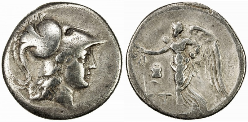 PAMPHYLIA: Anonymous, ca. 205-100 BC, AR tetradrachm (15.92g), Side, S-5436, SNG...