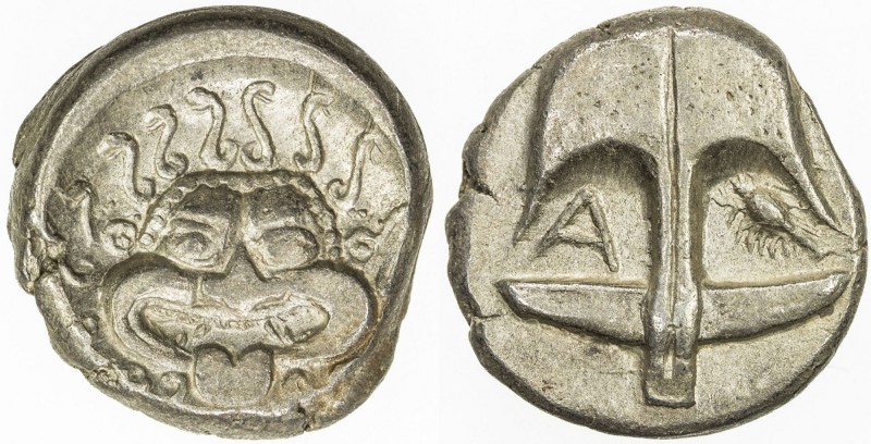 THRACE: Anonymous, ca. 400-350 BC, AR diobol (3.51g), Apollonia Pontika, S-1657,...