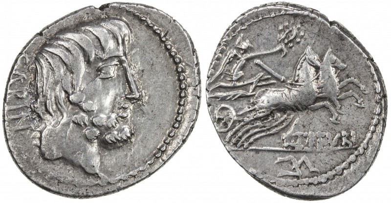 ROMAN REPUBLIC: Titurius L. f. Sabinus, 89 BC, AR denarius (3.84g), S-253, RRC-3...