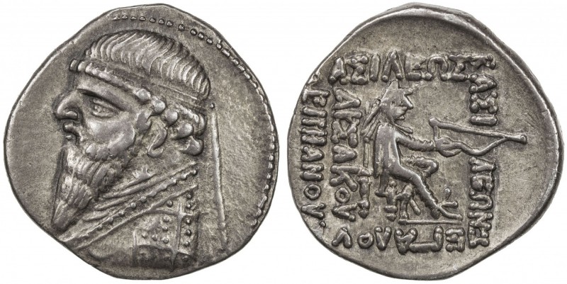 PARTHIAN KINGDOM: Mithradates II, 95-87 BC, AR drachm (4.01g), Shore-85 ff, bust...