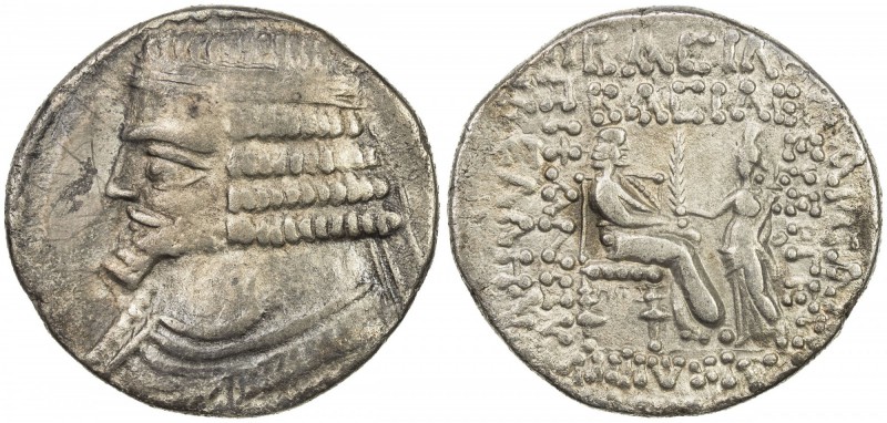 PARTHIAN KINGDOM: Phraates IV, c. 38-2 BC, AR tetradrachm (14.61g), Seleukeia, S...