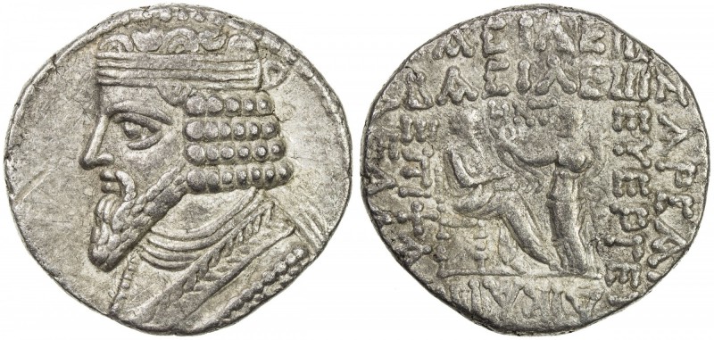 PARTHIAN KINGDOM: Gotarzes II, 44-51 AD, AR tetradrachm (14.24g), Seleukeia, SE3...