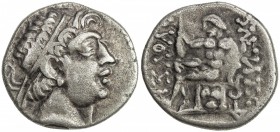 BUKHARA/WESTERN SOGDIANA: ca. 200-100 BC, AR tetradrachm (10.76g), cf. Zeno-111936, diademed head right, derived from a Bactrian prototype // Hercules...