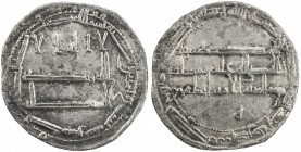 ABBASID: al-Rashid, 786-809, AR dirham (2.83g), Dimashq, AH189, A-219.10a, Lowick-602, very rare one-year type, struck only at Dimashq, with the rever...