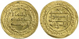 ABBASID: al-Radi, 934-940, AV dinar (4.24g), Misr, AH323, A-254.1, superb strike, rare for this relatively common mint, two light scratches on the obv...