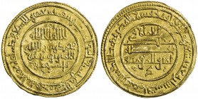 ALMORAVID: Yusuf, 1087-1106, AV dinar (4.12g), Aghmat, AH494, A-464.1, H-67, lovely well-centered strike, VF-EF.

Estimate: USD 600-700