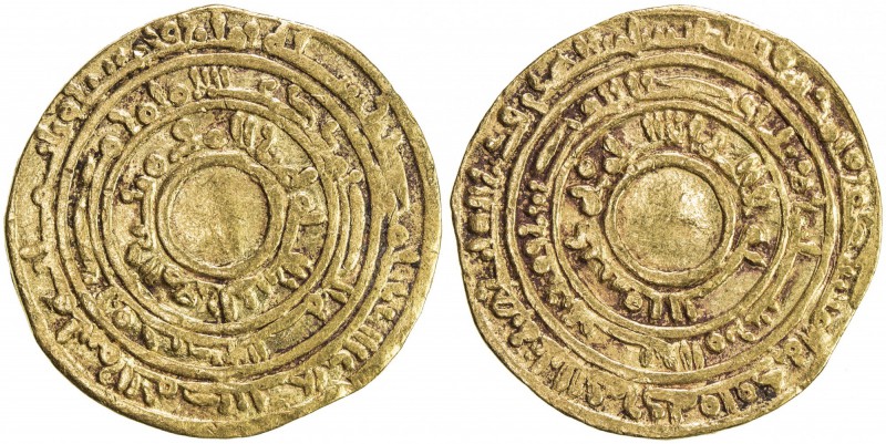 FATIMID: al-Mu'izz, 953-975, AV dinar (3.88g), Misr, AH358, A-697, year of Fatim...