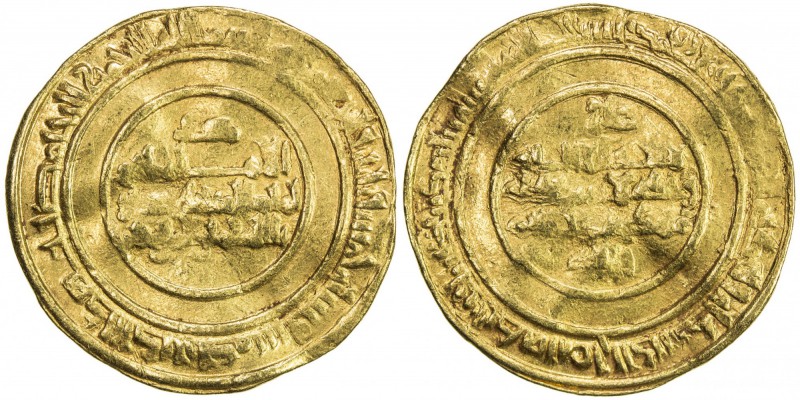 FATIMID: al-Mustansir, 1036-1094, AV dinar (3.83g), Dimashq, AH435, A-719.1, twi...