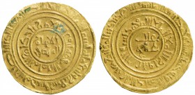 FATIMID: al-Âmir al-Mansur, 1101-1130, AV dinar (3.78g), Sur, AH495, A-729, Nicol-2475, first year of reign, very rare date, with Nicol reporting only...