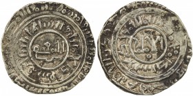 BURID: Abaq, 1140-1154, debased AV dinar (4.11g), Dimashq, AH548, A-A784, citing the Burid ruler and his Seljuq overlords in the inner obverse margin,...