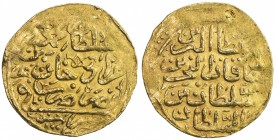 OTTOMAN EMPIRE: Mehmet III, 1595-1603, AV sultani (3.44g), Misr, AH1003, A-1340.2, one testmark, typical of gold sultanis that were circulated in Indi...