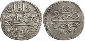 ALGIERS: Mustafa III, 1757-1774, AR ¼ budju (3.27g), Jazayir, AH1184, KM-27, EF.

Estimate: USD 100-150