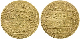 ALGIERS: Mahmud II, 1808-1830, AV sultani (2.93g), Jazayir, AH1243, KM-66, VF-EF.

Estimate: USD 425-500