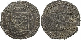 TRIPOLI: Selim III, 1789-1807, BI 15 para (6.68g), Tarabulus Gharb (Tripoli), xxx4, KM-59var, completely anonymous, with the sultan's name, without th...