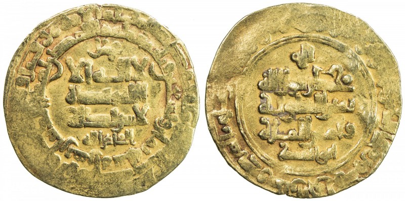 GHAZNAVID: Mahmud, 999-1030, AV dinar (4.16g), Herat, AH398, A-1607, without any...