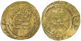 GREAT SELJUQ: Sanjar, 1118-1157, pale AV dinar (3.18g) (Herat), DM, A-1687, fancy design used at the Herat mint, much weakness, cleaned, VF, ex Yusuf ...