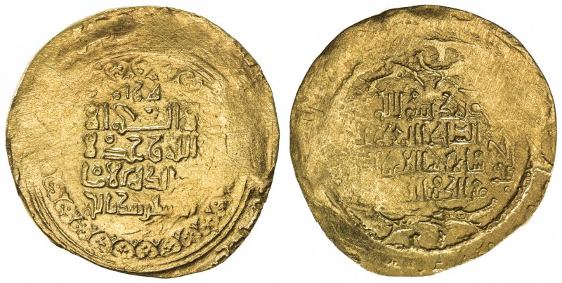 GREAT SELJUQ: Sanjar, 1118-1157, pale AV dinar (3.87g), Herat, AH(5)17, A-1687, ...