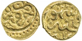QALHATI AMIR: temp. Turanshah II, 1437-1456 AH, AV ½ dinar (1.25g), Jarun, AH84x, A-1942, mint // date, EF, R, ex M.H. Mirza Collection. 

Estimate:...