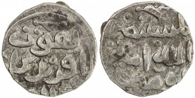 GREAT MONGOLS: Anonymous, AR dirham (3.19g), NM, ND, A-1978K, on the obverse in Persian, be-qovvat-e aferidegar-e 'alam, "by the power of the Creator ...