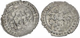 GOLDEN HORDE: Töle Buqa, 1287-1290, AR yarmaq (1.73g), Qrim, AH686, A-2022.2, tamgha in hexagram // ruler's name, mint & date, minor weakness as usual...