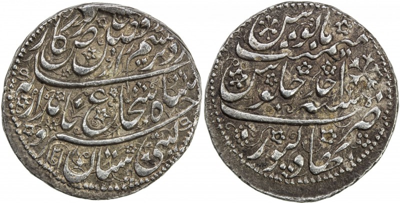 DURRANI: Shah Shuja', 1803-1809/2nd reign, AR double rupee (22.99g), Bahawalpur,...