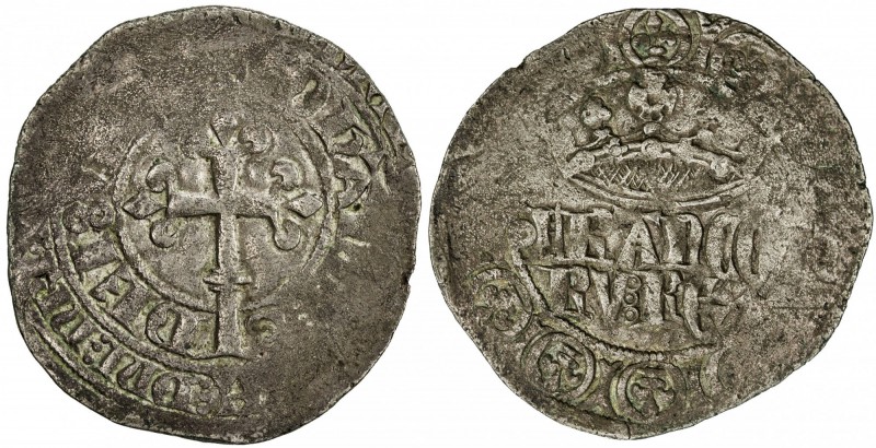 FRANCE: Jean II, le Bon, 1350-1364, AR gros blanc à la couronne (3.01g), Dupless...