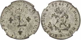 FRENCH COLONIES: Louis XV, 1715-1774, AR 2 sols (sou marqué), 1762-BB, KM-500.4 (France), NGC graded AU55.

Estimate: USD 180-220