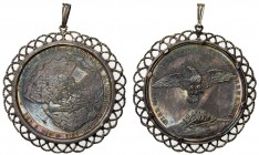 HAMBURG: AR medal, 1842, Gaedeschens II-2075, The Great Fire of May 1842 silver medal by von Loos (unsigned), DAS DURCH FEUER ZERSTOERTE HAMBURG / DEN...