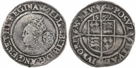 ENGLAND: Elizabeth I, 1558-1603, AR 6 pence (3.04g), 1569, S-2562, coronet symbol, VF.

Estimate: USD 80-100