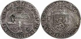 SCOTLAND: James VI, 1567-1625, AR ryal, ND (1578), Dav-8461A, as Spink-5425, revaluation crowned thistle countermark, incuse in left field of 1566 rya...