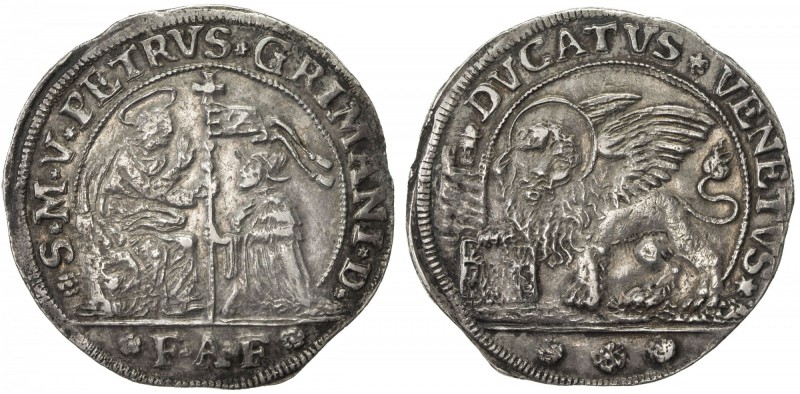 VENICE: Pietro Grimani, 1741-1752, AR ducato (22.70g), ND [1742-3], KM-581, Paol...